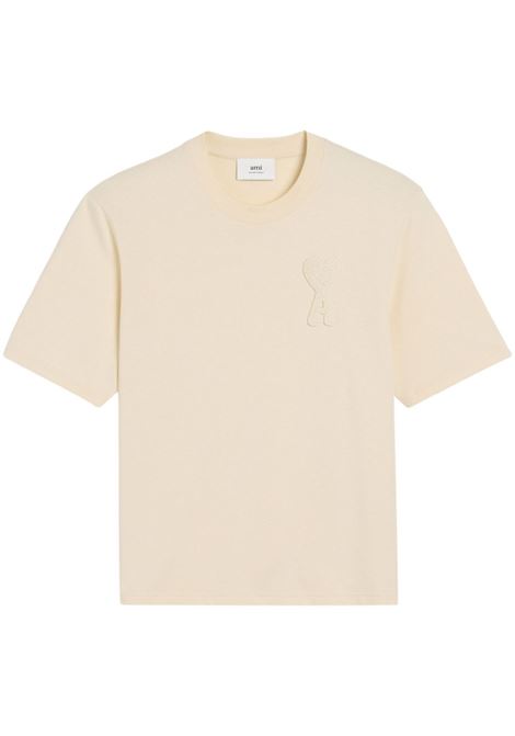 t-shirt adc patch unisex crema AMI PARIS | HTS055.726136